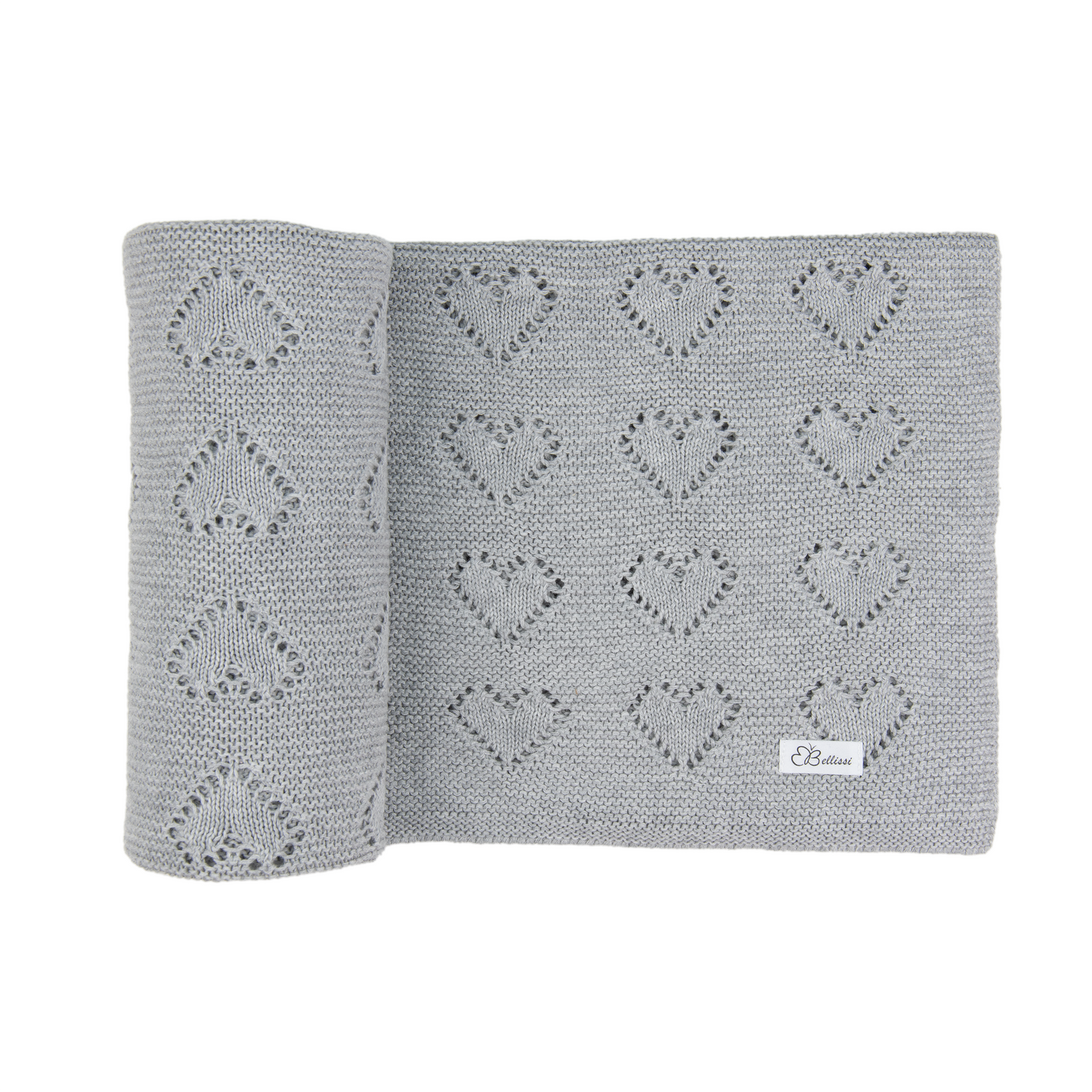 Babypledd strikk hjerte