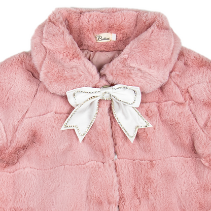 Pelsjakke sløyfe Amelia