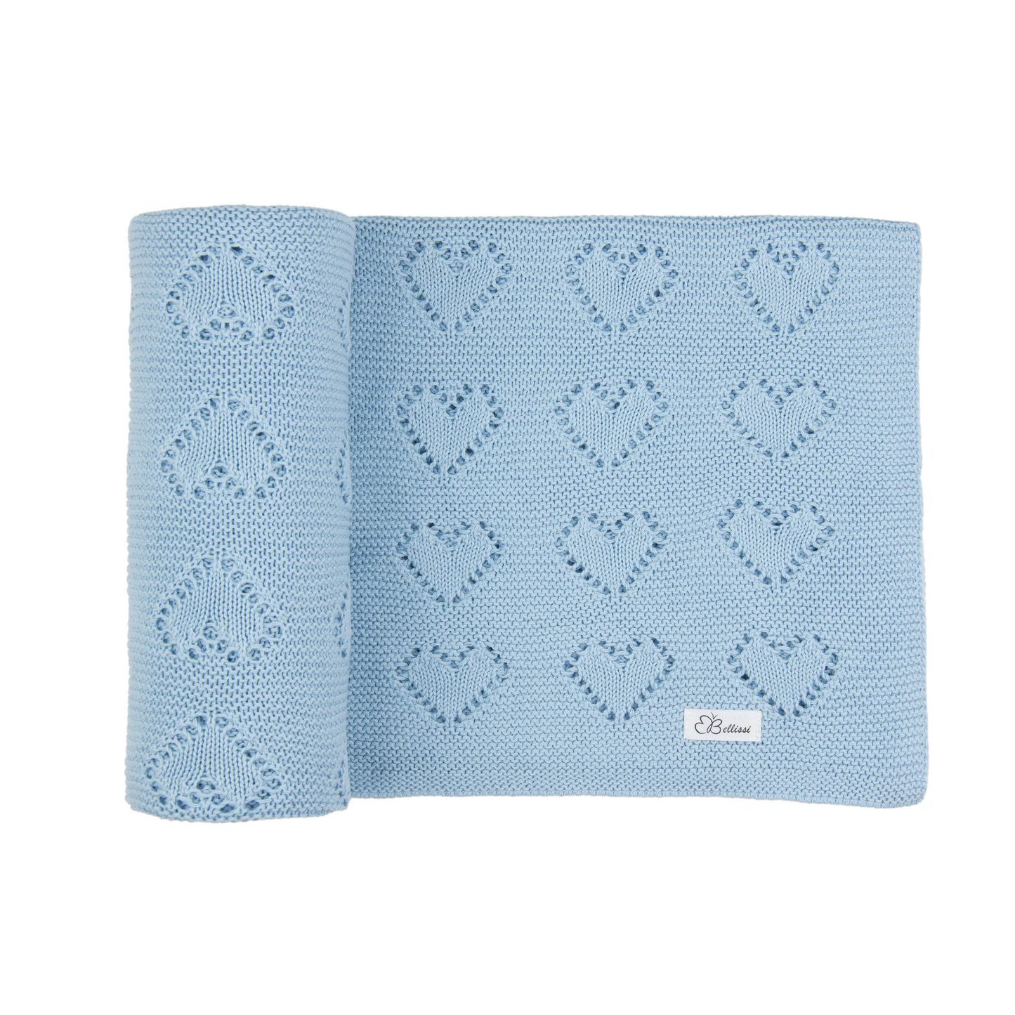 Babypledd strikk hjerte