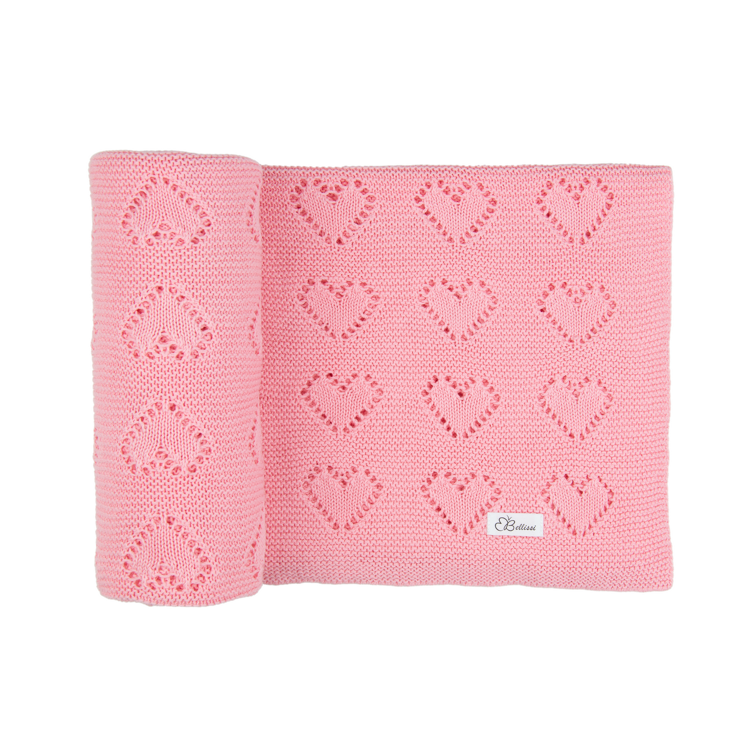 Babypledd strikk hjerte