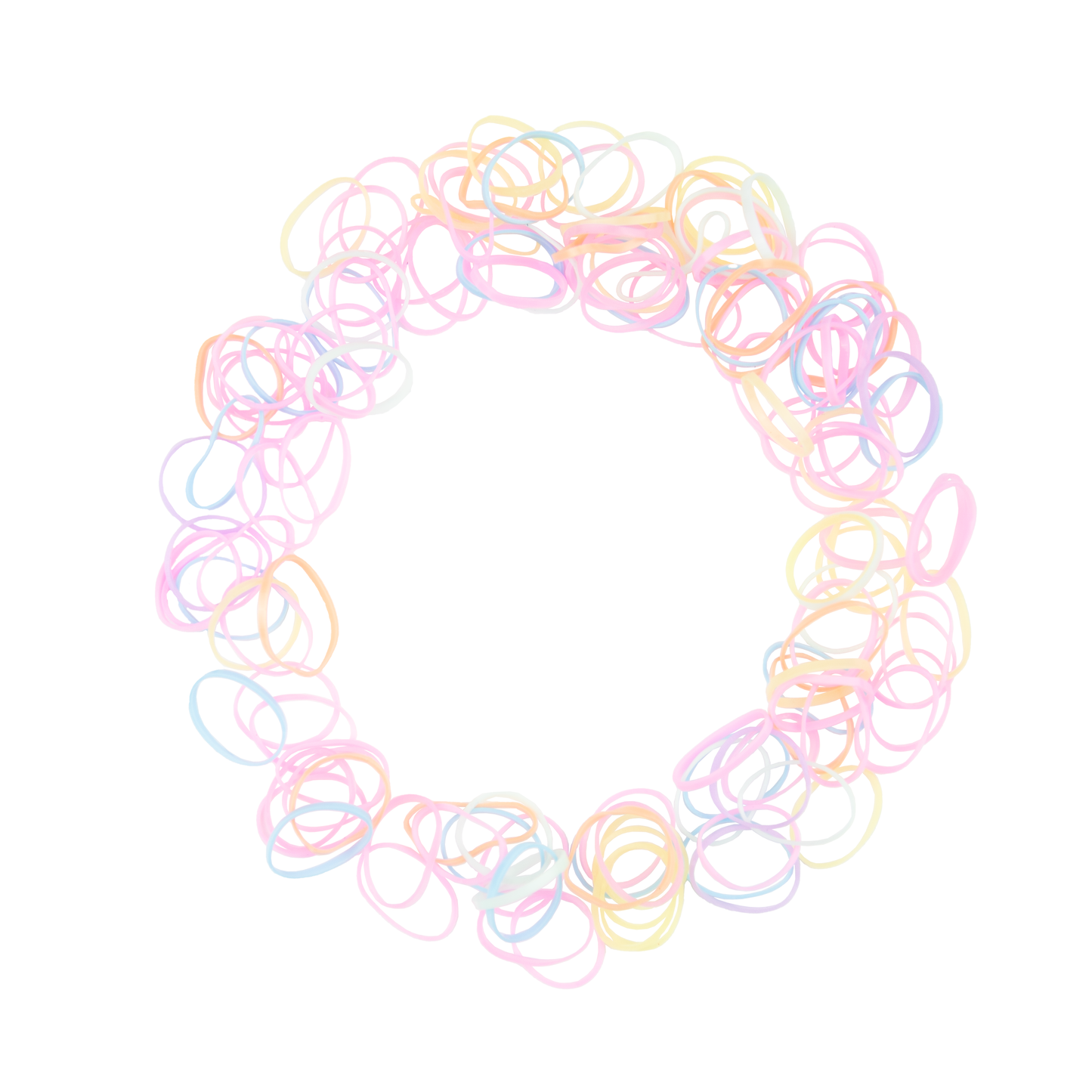 Hårstrikk silikon 150stk small