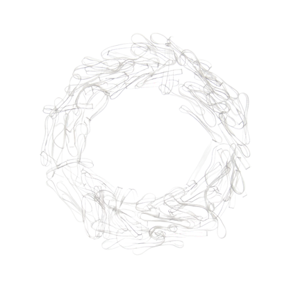 Hårstrikk silikon 100stk medium