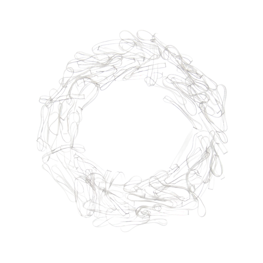 Hårstrikk silikon 100stk medium