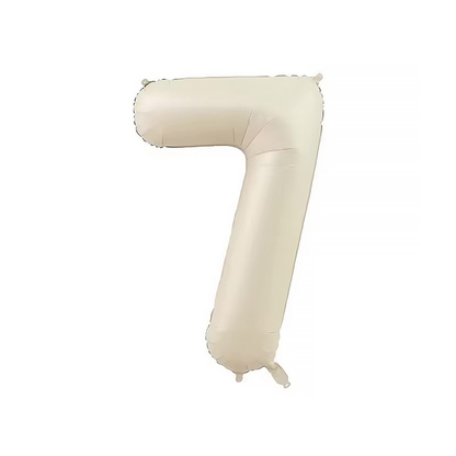 Ballong tall 0-9 krem