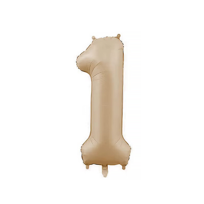 Ballong tall 0-9 beige