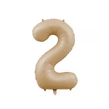 Ballong tall 0-9 beige