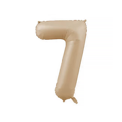 Ballong tall 0-9 beige