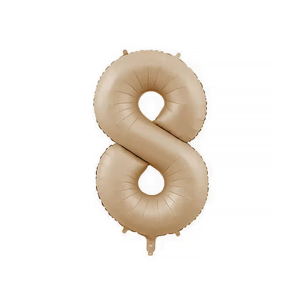 Ballong tall 0-9 beige